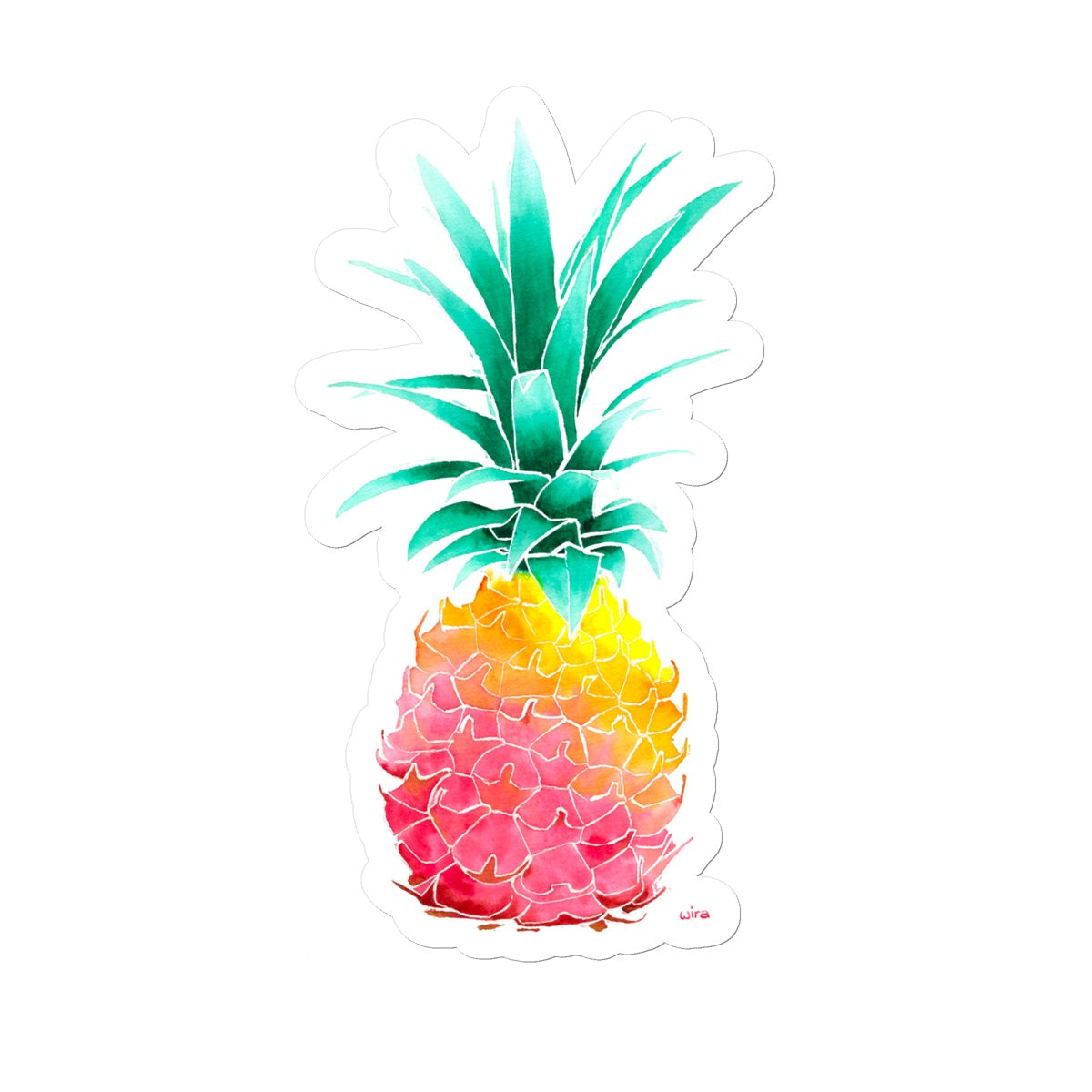 Aquarell Ananas Sticker