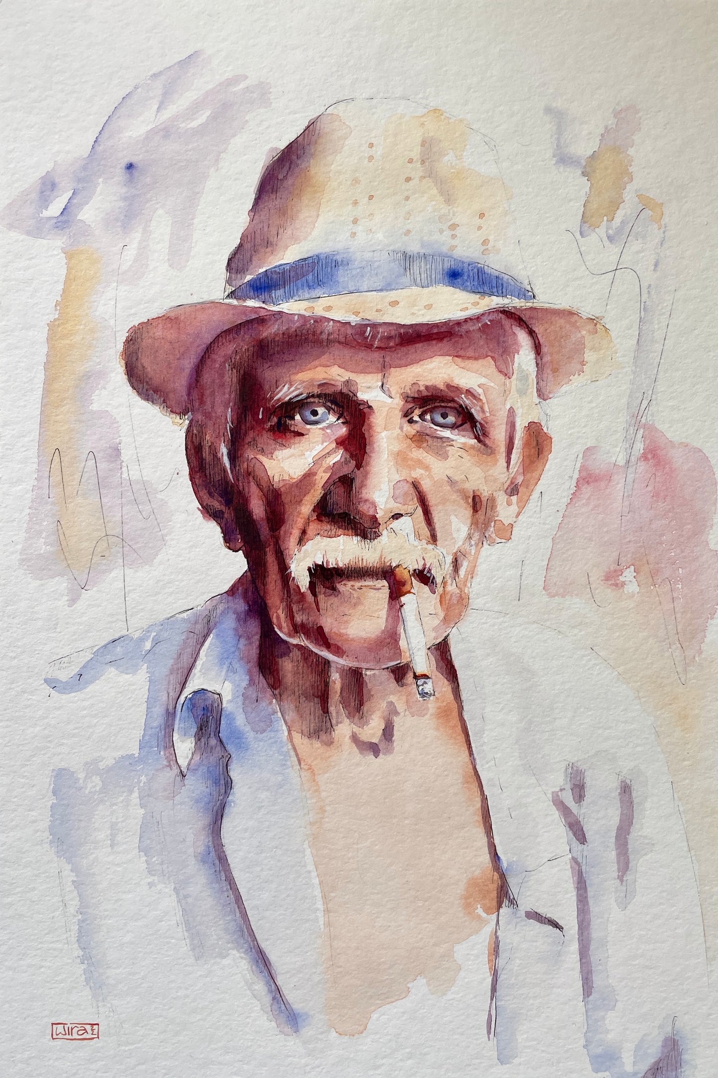 Auftrag für ein AQUARELL Portrait (Mensch / Tier)